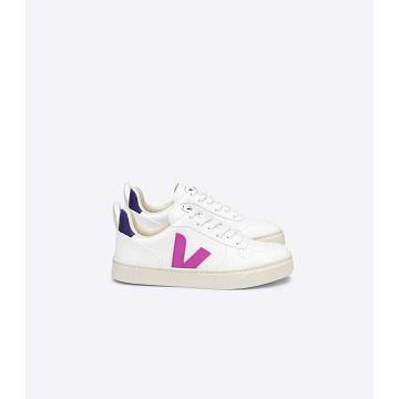 παπουτσια παιδικα Veja V-10 LACES CWL White/Purple | GR 793MQZ